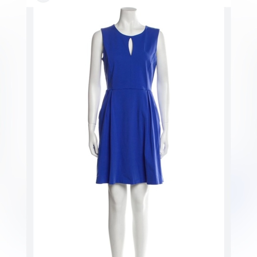 Cynthia Rowley Blue Sleeveless Fit and Flare Mini Dress Sz XL stretch